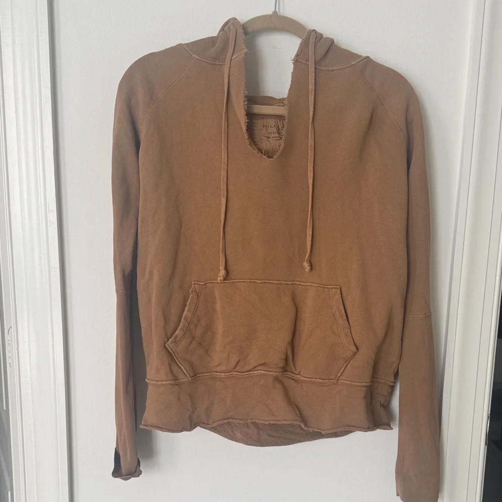 Nili Lotan Mocha Brown Hoodie with Front Pockets XS new - Picture 5 of 8